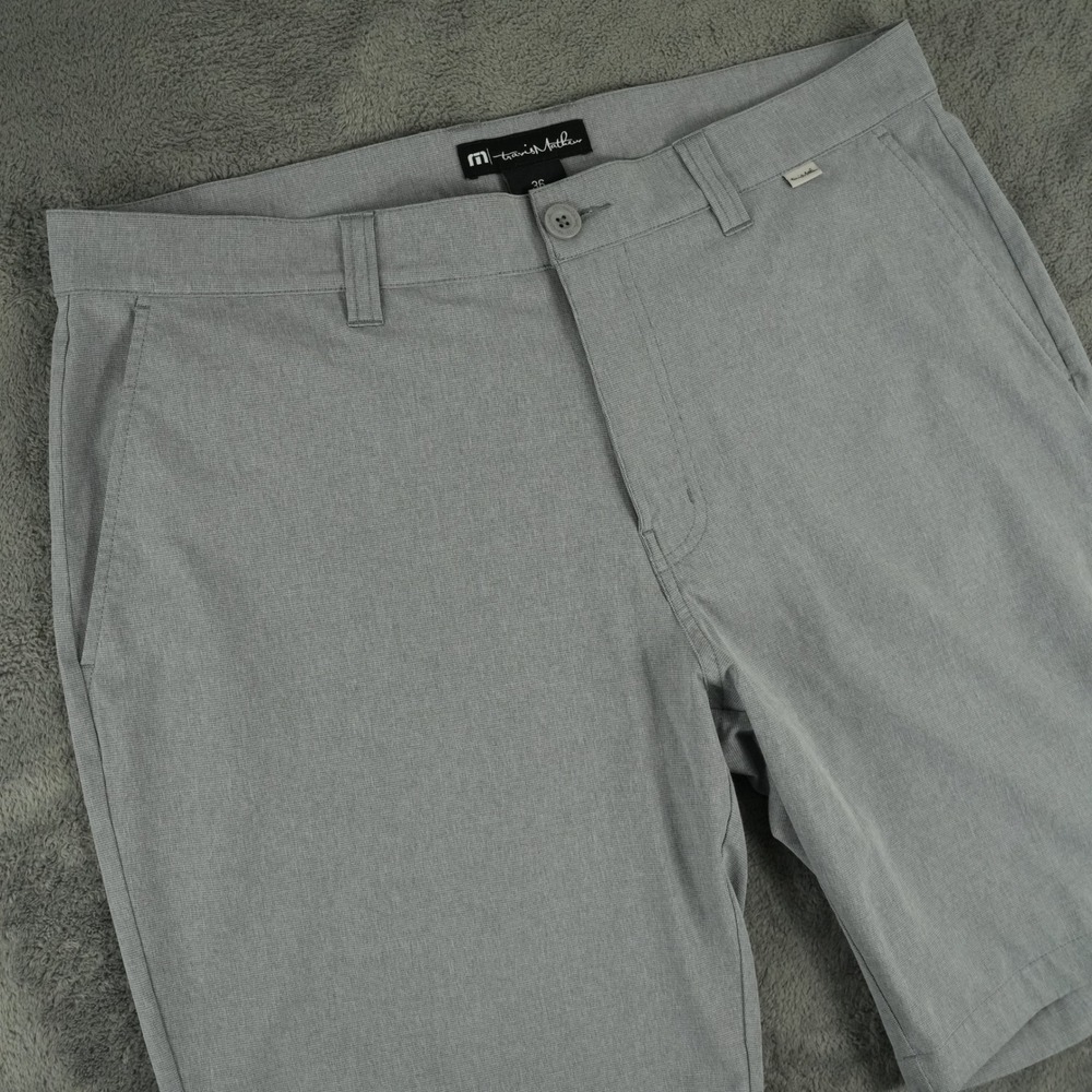 Travis Mathew Beck Shorts Mens 37 Grey Beck Performance Golf Performance 1MM208